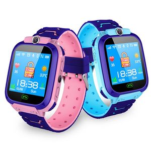 어린이 시계 Q12 어린이 스마트 시계 방수 어린이 포지셔닝 전화 스마트 워치 원격 로케이터 PO SIM 카드 알람 시계 IOS Android 230220
