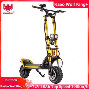 Original Kaabo Wolf Warrior King Plus Electric Scooter 11inch Scooter 72V 28AH Battery Top speed 100km/h Electric Scooter with Hydraulic shock absorption