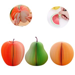 Cute Note Paper Party Favor Creative DIY Fruit Notebook Foldable 150 Pages Stationery Sticky Notes Office School Supplies