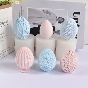 Party Supplies Easter Egg Candle Mold Diy Aromatherapy Gips Handgjorda tv￥l Oval Egg Pips M￶gel Parti