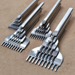 4pcs Set 3 4 5 6 mm Lederhandwerkswerkzeuge Loch Loch Schnürstich 1 2 4 6 Steck