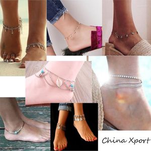 Anklets Beach w stylu bransoletki 2023 Piękna kobieca dziewczyna urocza elegancka elegancka sprzedaż