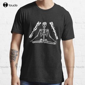 Herr t-shirts aldrig bättre skelett med yogastrupp sommartröjor för män anpassade aldult teen unisex digital tryckning tee skjorta anpassad present z0220