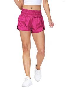 Partykleider Damen Comfy Sportic Running Shorts High Tailleed Quick trockenes Fitnessstudio-Training leicht