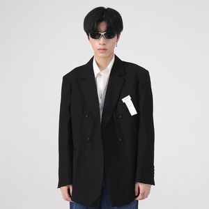 Herrenanzüge ZCSMLL Herrenblazer Tragen Herbst Winter Koreanische Mode Lose Personalisierte Label Design Anzug Mantel 2023 Einfarbig