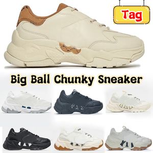 Designer Freizeitschuhe Big Ball Chunky Sneaker Plattform Old Daddy Luxus Vintage Herren Damen Leder Sneaker dicker Boden Runner Trainer White Gum schwarzer Schuh