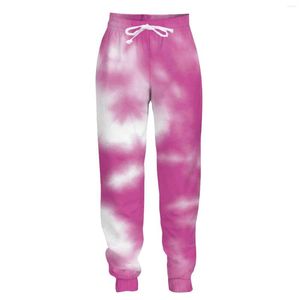 Herrbyxor jumeast 3d jogger casual sweatpants baggy för män rosa utskrift mens rak streetwear tracksuit byxor kläder