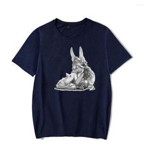 Camisetas masculinas Nanachi Made in Abyss Reg Anime S-shirts Print Print Summer Tshirts Manga de camiseta de rua harajuku