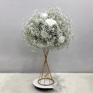 Senza supporto) decorazione Bouquet di orchidee Seta San Valentino Rose Centrotavola Matrimonio Composizioni floreali Palline di fiori artificiali imake599