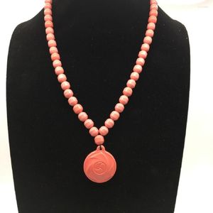 Anhänger Halsketten Mineralelemente Skalare Energie Germanium Turmalin Halskette mit negativen Ionen - Perlen für Frauen Mädchen Anhänger