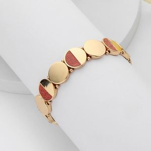 Urok bransoletki okrągłe uroki bransoletki minimalistyczny stop złoty kolor dla kobiet akcesoria mody biżuterii zaręczynowe prezenty imprezowe