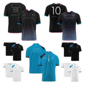 F1 Racing Suit 2023 Nowy kierowca drużynowy koszulka polo koszulka krótkoczepowo-rękawoeved Summer Custom Szybkie ubrania