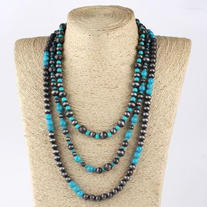 Collares colgantes Rh Fashion Bohemian Jewelry Accesorio 3 Capa CCB Pearls For Women Gift