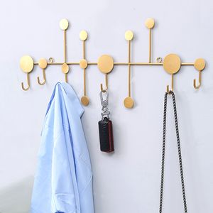 Haken Schienen Luxus Umkleidekabine Mantel Für Wand Nordischen Stil Tür Schlüssel Hut Kleiderbügel Rack Lagerung Eisen Hängen Haken Hause Eingang Dekor 230221