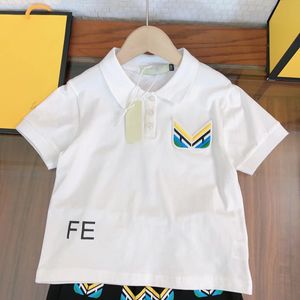 Conjunto de designer infantil Camisa pólo infantil Conjuntos infantis roupas de bebê 2 fotos roupas meninos meninas agasalhos gola virada para baixo manga curta tops luxo verão clássico Letras