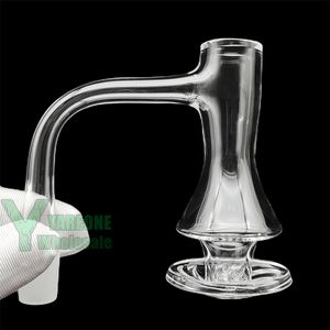 Slim Waist XXL Terp Slurper Hybrid Quartz Blender Banger 80mm Tall 10mm 14mm Male Full Weld Hourglass Cyclone Spinning Splash Guard Terp Slurp Dab Nails YAREONE