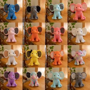 Festa de anivers￡rio Doll de elefante de elefante 25 cm de pel￺cia de brinquedos de animais para meninos e meninas Favores de Natal de P￡scoa