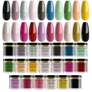 Nagelglitzer, 20-teiliges Tauch-Nagelpulver-Set, 10 ml Glitzerpulver, keine Notwendigkeit, Lampe auszuhärten, natürlicher, trockener, langlebiger Glitzerstaub für Maniküre, Pulver-Set 230220