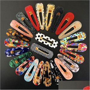 Hair Clips Barrettes Cr Jewelry Cute Woman Design Acrylic Hairpins Creative Girl Baby Lady Party Access Dhzli
