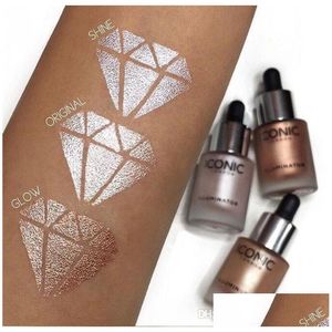 Bronzers Highlighters New Arrial IC London Illuminator Liquid in Shine Original Glow 3 Color Face Make Uup Hopp