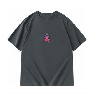 メンズTシャツファッションメンズTシャツ2023チャンネル新しいコットンソフトアンチリンクルレトロ装飾印刷文字カジュアル学生愛好家の短袖07-09