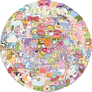 190Pcs-Pack Cute INS Stickers Wholesale Vinyl Sticker Waterproof Laptops Car Scrapbooking Water Bottle Guitar Box Skateboard JDM Luggage Decal