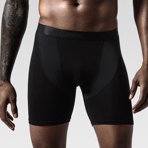 Underbyxor män förlänger boxare sömlösa shorts bulge påse trosor underkläder träning fitness lila svart grå kunglig blåunderbyxor