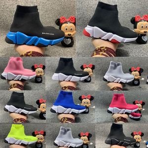 Triple-S Speed ​​Paris Sock Girls Boys Casual Shoe Children High Black Trainers Kid Boy Girl Youth Sneaker Outdoor Sports Athleti