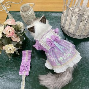 Trajes de gato itens de estimação para cães saia