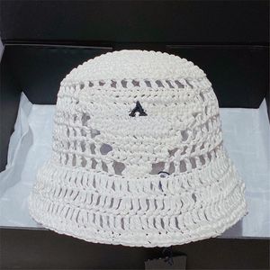 Yaz Straw Hats Designer 4 Renk Lüks Tasarımcıları Fisher Sunhats Tatil Beanies Caps Moda Strawhat Örgü Kapağı