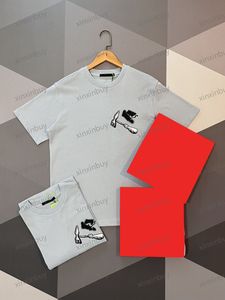 Xinxinbuy Men designer tee t shirt 23SS Multi-Tools broderi kort ￤rm bomullskvinnor svartbl￥ vit khaki m-2xl