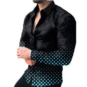 Mäns casual skjortor mode tshirt twist knapp skjorta pläd svartvit lapel gentleman europeisk amerikansk trend hawaii casual br 230221