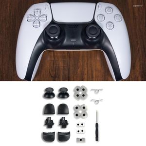 Game Controllers Durable L1-R1 L2-R2-Trigger Buttons 3D-Analog Joysticks Thumb Sticks Cap-Conductive Rubber For PS5-Controller Repair Set