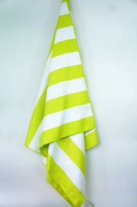 Mode Microfiber Stripe Beach Handduk Mjuk påse Snabb torr handduk för resesandstrand Lätt handduk för camping strandfilt gåvor