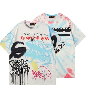 3xl tee -size tee men kobiety wiosna letnia graffit sztuki z krótkim rękawy