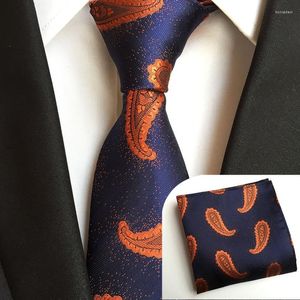 Bow Ties Matagorda Man slips Paisley slips Silk Neck NeckerChief 2 Pieces Set Male Neckwear Hanky ​​Suit Present For