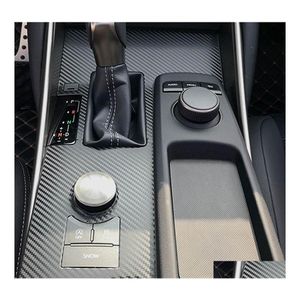 Bilklistermärken för Lexus IS300 2013 Interiörens centrala kontrollpaneldörrhandtag 3D/5D kolfiberdekaler Styling Accessorie Drop Deliv Dheme