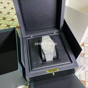 XDKC Diamond Watch Automatic Mechanical Mens Watch For Men 42MM Stainls Steel Life Waterproof Wristwatch Classic Busins Digner Wristwatch 15510AY8O8NA6