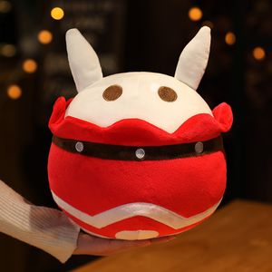 Plush Dolls Game Genshin Impact Klee Bomb Dango Dumpling Plush Pillow Cosplay Props Stuffed Soft Toy For Girlfriend 230220