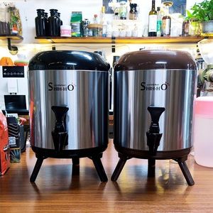 Dinnerware Sets Stainless Steel Milk Tea Barrel Insulation Beer Brewing Fermenter Tank Soy Porridge Commercial Soup Bucket