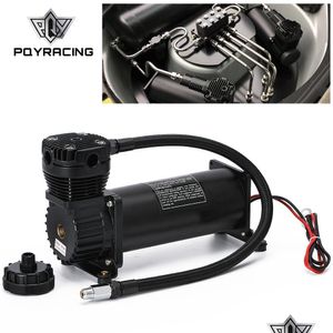 Ammortizzatori Universal Dc 12V 480C Maxpower 200 Psi Uscita 3/8 o 1/4 Compressore/pompa sospensioni pneumatiche per auto Pqyvac01 Consegna a goccia Dhqvu