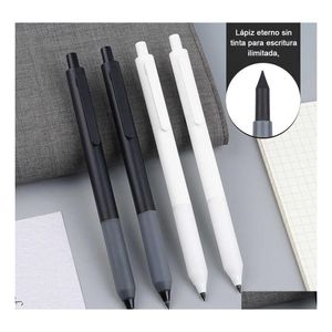Pencils Eternal Pencil No Ink Unlimited Writing Pen Longlasting Art Sketch Magic For Painting Tool Office Stationery Drop Delivery S Dhv96
