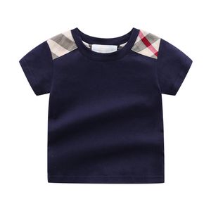 Klädset Pojkar Flickor Kortärmad T-shirt Söta barnkläder Baby bomull T-shirts Sommar T-shirts Småbarn Stripe 230220