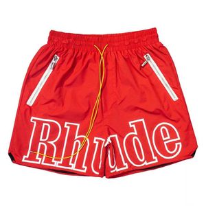 Мужские шорты американская модная хип-хоп напечатано красными повседневными летними летними спортивными спортом в баскетбол Capris T2302204