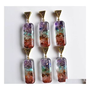 Чары 71x10 мм Colorf Chakra Beads Natural Stone Amethyst lapis lazi 7 Colors Stones СИЛЛА ДИСА