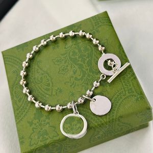 Designer Bangle Silver Beads Bracelets For Women Men Love Bracelet Designers Jewellery Luxury Bangles G Hip Hop With Box