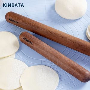 Baking Moulds Japan Ebony Wooden Rolling Pin Kitchen Cooking Baking Tools Crafts Baking Fondant Cake Decoration Black Dough Roller 230221