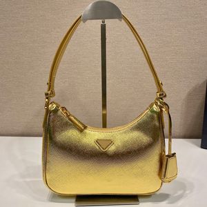 Deisgner Hobo Shoulder Tote Underarm Bag mirror quality Women Handbag Purse Fashion Triangle Decoration Golden Bag Lady Pouch Adjustable strap Christmas gift bag