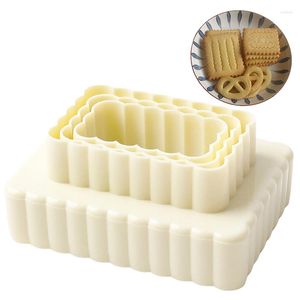 Baking Moulds 3Pcs/Set Square Biscuit Molds DIY Fondant Cookie Mold Cake Decor Tool Cutters Pastry Supplies