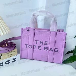 Totes the Tote Bag Pink Bags Designer Marc Lady Candy Pink Crossbody Najwyższa jakość skóra pełna ziarno Mini mikro luksus prawdziwe skóry torebki plażą